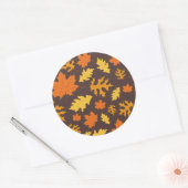 紅葉 ラウンドシール (封筒)