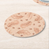 紅葉 ラウンドペーパーコースター (アングル)