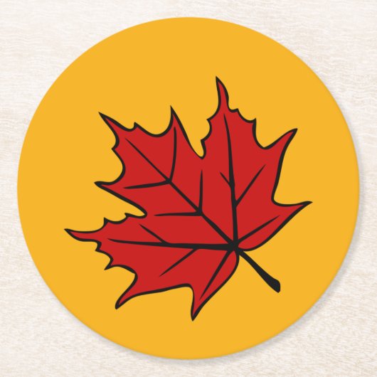紅葉 ラウンドペーパーコースター (正面)