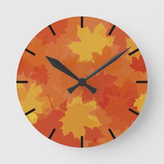 紅葉 ラウンド壁時計 (正面)