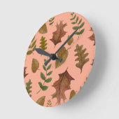 紅葉 ラウンド壁時計 (傾斜)
