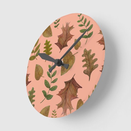 紅葉 ラウンド壁時計 (傾斜)