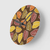 紅葉 ラウンド壁時計 (傾斜)