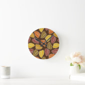 紅葉 ラウンド壁時計 (ホーム)