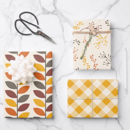 紅葉 ラッピングペーパーシート (正面)