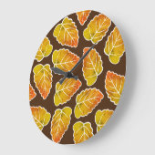 紅葉 ラージ壁時計 (傾斜)