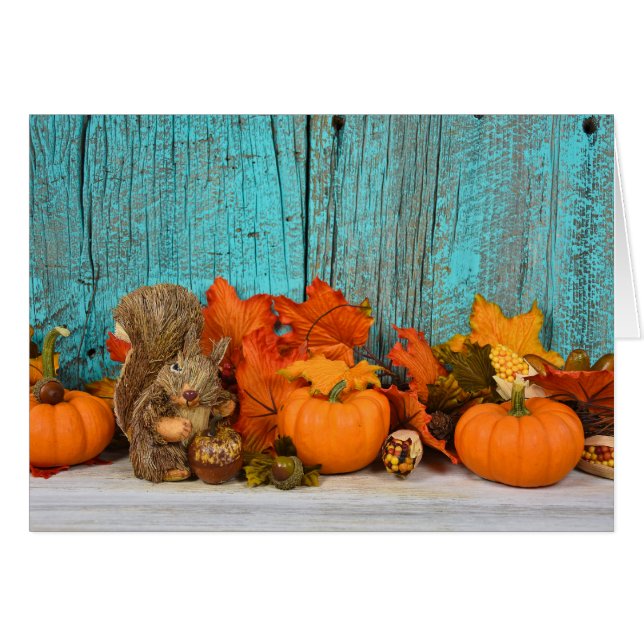 紅葉・リス (正面横)