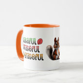 紅葉 |リス マグカップ (正面左)