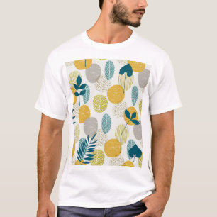 紅葉、ヴィンテージシームレスなパターン。 Tシャツ