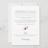 紅葉 人生 Celebration フォト 招待状 (裏面)