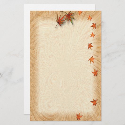 紅葉 便箋 (正面/裏面)