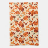 紅葉 – 優しい秋エレガンス キッチンタオル (縦)