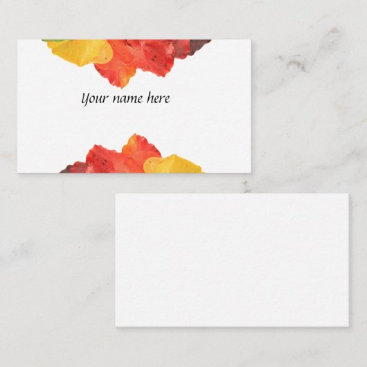 紅葉 名刺 (正面/裏面)