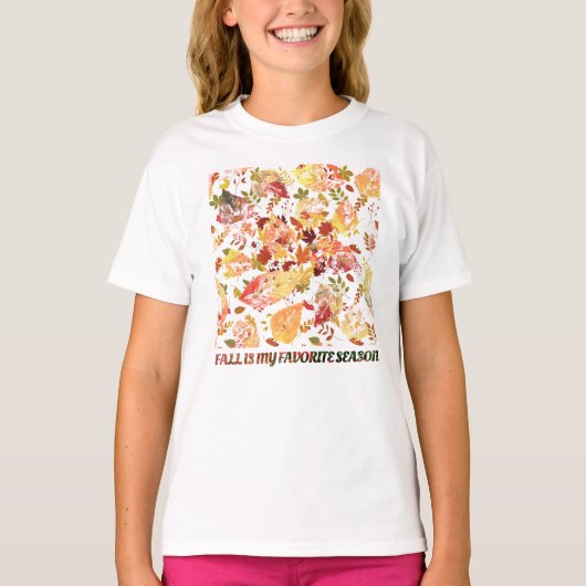 紅葉：季節のグラフィックティー Tシャツ (正面)