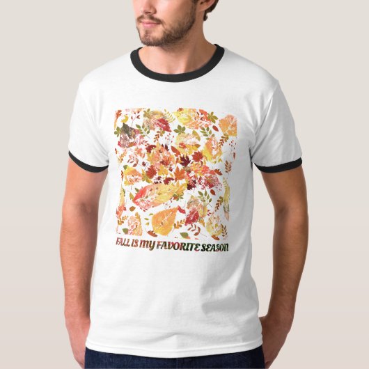 紅葉:季節のグラフィックティー Tシャツ (正面)