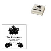 紅葉、情報の追加、差出人住所スタンプ ラバースタンプ (押印)