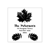 紅葉、情報の追加、差出人住所スタンプ ラバースタンプ (インプリント)