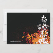 紅葉 感謝祭の食事 招待状 (裏面)