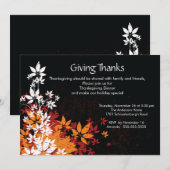 紅葉 感謝祭の食事 招待状 (正面/裏面)