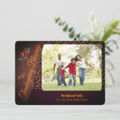 紅葉、感謝祭恵みの写真挨拶 シーズンカード (スタンド正面)