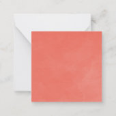 紅葉 感謝祭 グリーティングカード ノートカード (裏面)