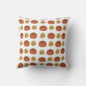 紅葉：手書きパンプキンパターン クッション (裏面)