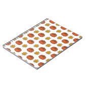 紅葉：手書きパンプキンパターン ノートブック (左側)