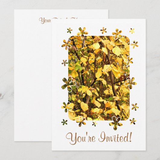 紅葉 招待状 (正面/裏面)