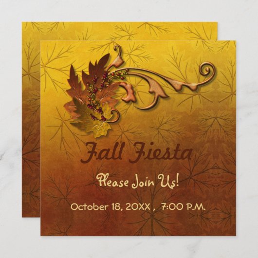 紅葉 招待状 (正面/裏面)