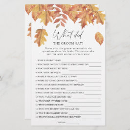 紅葉 – 新郎は何と言ったブライダルゲーム