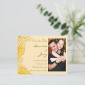 紅葉 – 日付カードの保存 招待状 (スタンド正面)