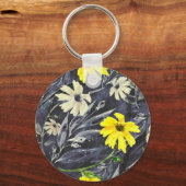 紅葉、果実:水彩パターン。 キーホルダー (裏面)