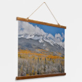 紅葉《植物》アスペンと |コロラド州，ロッキー山脈 吊り下げ型タペストリー (傾斜あり)