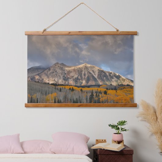 紅葉《植物》アスペンキーブラーパス 吊り下げ型タペストリー (寝室)