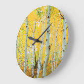 紅葉《植物》アスペンツリー1 ラージ壁時計 (傾斜)