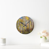 紅葉《植物》アスペンツリー5 ラウンド壁時計 (ホーム)