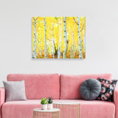 紅葉《植物》アスペン木1 キャンバスプリント (インサイチュ (リビング))