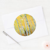 紅葉《植物》アスペン木1 ラウンドシール (封筒)