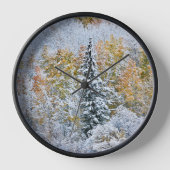 紅葉《植物》アスペン&スノーキーブラー峠 壁時計 (正面)