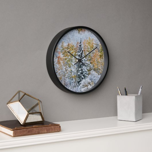 紅葉《植物》アスペン&スノーキーブラー峠 壁時計 (オフィス)