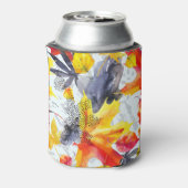 紅葉：水彩秋パターン 缶クーラー (缶裏面)