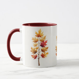 紅葉 水彩 マグカップ