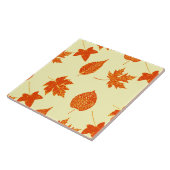 紅葉-淡い色の黄色とオレンジ タイル (側面)