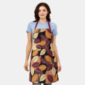 紅葉（濃） エプロン (着用した状態)