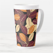 紅葉（濃） カフェラテマグ (右アングル)