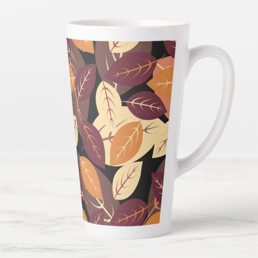 紅葉(濃) カフェラテマグ (右)