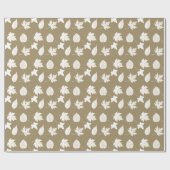 紅葉 – 白とタウペタン ラッピングペーパー (フラット)