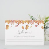 紅葉 – 私のブライダルシャワーゲーム 便箋 (スタンド正面)