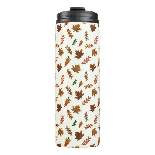 紅葉，秋のプリント タンブラー (正面)