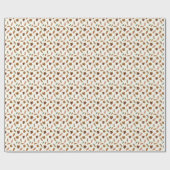 紅葉、秋のプリント ラッピングペーパー (フラット)